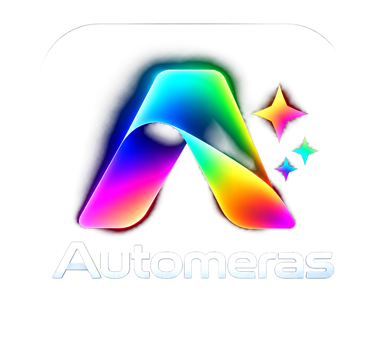 Automeras färgstarka logotyp